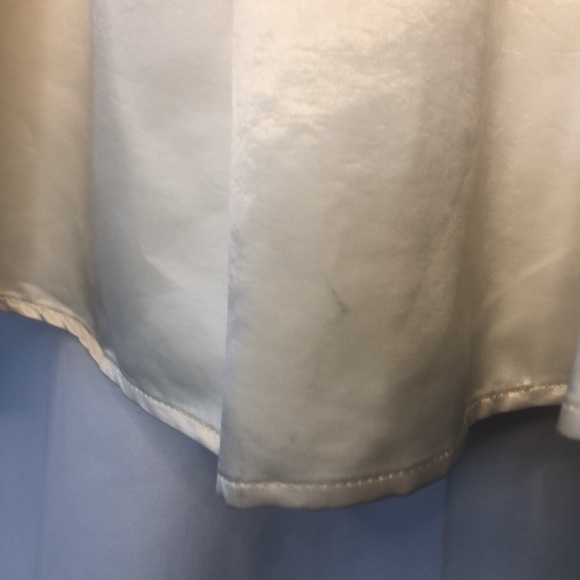 RYU cream and light gold layered crochet floral flared skirt. Size Small. - Picture 4 of 11